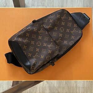 Louis Vuitton Black and Brown Monogram Belt Bag